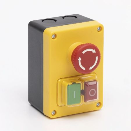 (503992) Пост электромагнитный кнопочный ESSB-211YC 4pin с аварийной кнопкой. TAKEL