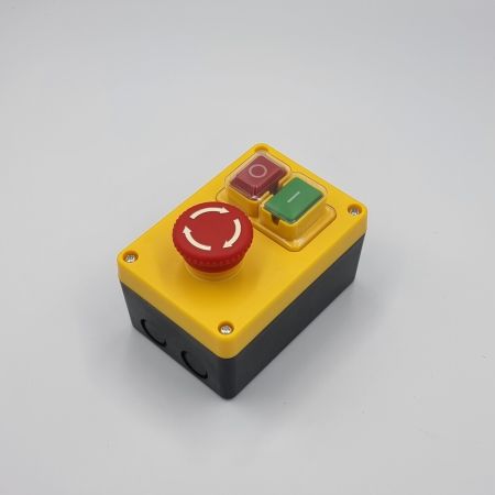 (503993) Пост электромагнитный кнопочный ESSB-212YC 5pin с аварийной кнопкой. TAKEL