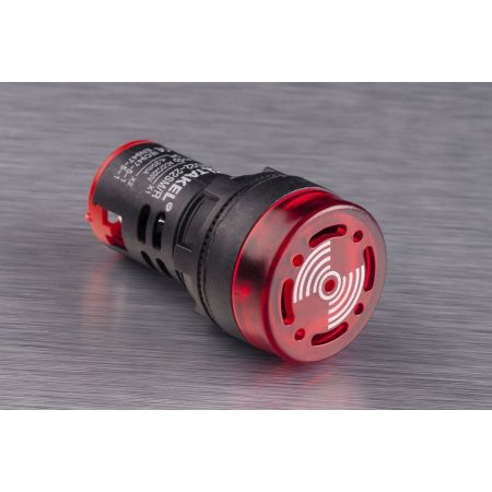 (505030к) Зуммер светосигнальный AD22-22MS АC/DC 24В. красный. TAKEL