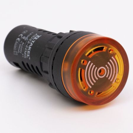 (505033ж) Зуммер светосигнальный AD22-22MS АC/DC 220В. желтый. TAKEL