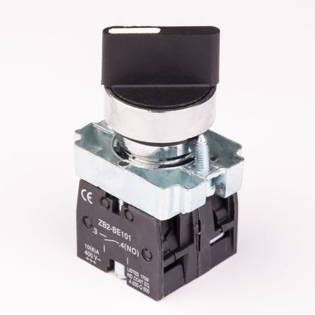 (505115) Кнопка управления поворотная XB2-BD53. 3 положения. короткий клювик. TAKEL