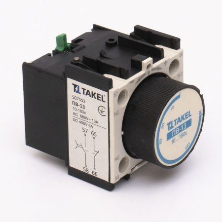 (507552) ПВ-13. задержка на включение 10-180сек. 1NO+1NC. TAKEL