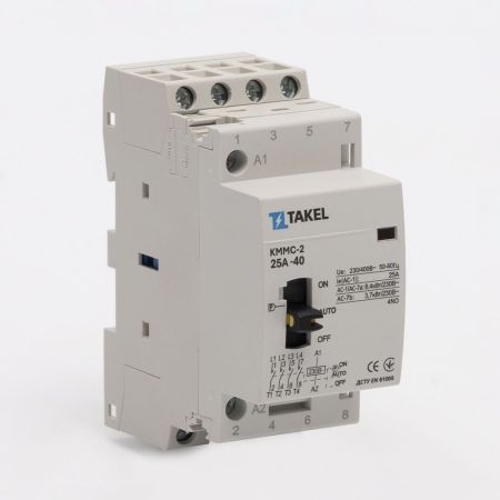 (507781) Контактор модульный с ручным управлением КММС-2-25-40. In=25А 4NO. TAKEL