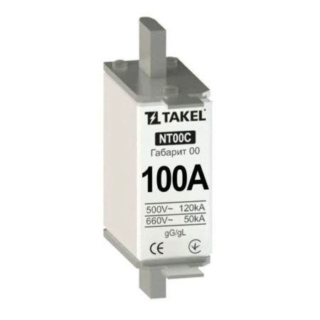 (510524) Плавкая вставка предохранителя NT00С 100А. TAKEL