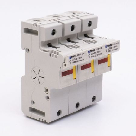 (510610) Держатель цилиндрических предохранителя RT18L-125X 3Р 125А типоразмер 22x58 TAKEL