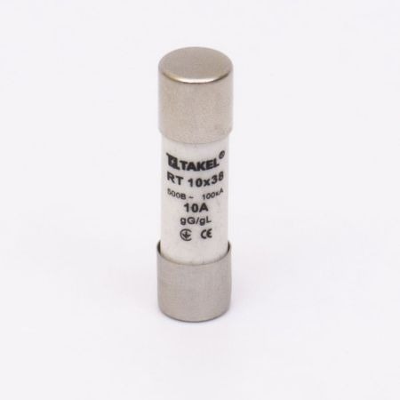 (510641) Цилиндрический предохранитель RT 10х38 10А. gG/gL. Un≤500. TAKEL