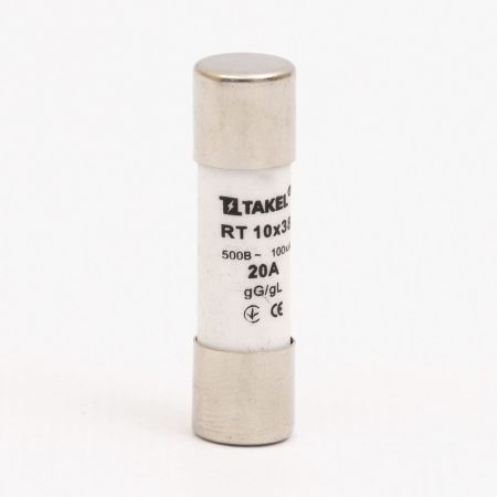 (510644) Цилиндрический предохранитель RT 10х38 20А. gG/gL. Un≤500. TAKEL