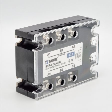(510754) Реле твердотельное SSR-3 DA4840 40А. Упр. Сигнал (3-32 В DC) 20 мА TAKEL