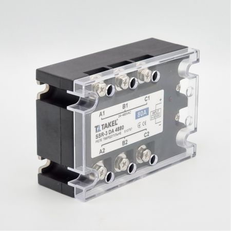 (510757) Реле твердотельное SSR-3 DA4880 80А. Упр. Сигнал (3-32 В DC) 20 мА TAKEL