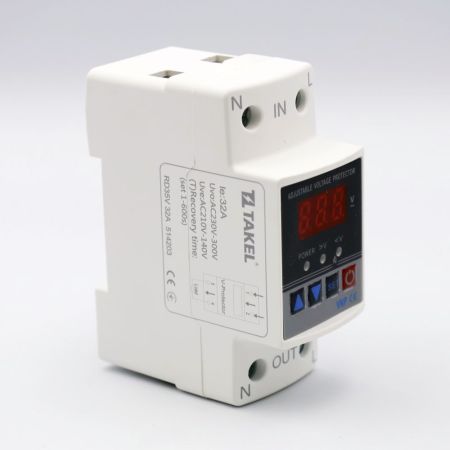 (514203) Реле напряжения модульное однофазное RD35V. 32А. 80-350 V АС. TAKEL