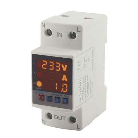 (514252) Реле напряжения тока со счетчиком модульное однофазное RD35VAP. 63А. TAKEL