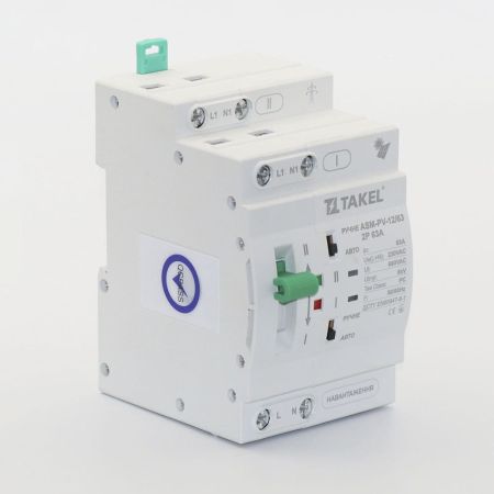 (516460) Переключатель АВР модульный ASM-PV-12/63 2P 63A. TAKEL