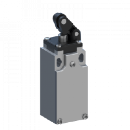 (AM1T31X11) Концевой выключатель металлический с подвижным роликом Ø 12х5.5. NC размыкание после замыкания NO. 1NO+1NC.comepi