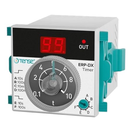 (ERP-DX) Реле времени ERP-DX с функциями задержки включения (ON Delay) и задержки выключения (OFF Delay). Tense