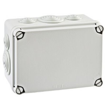 Коробка розподільча пластикова IDE EV161 IP65 133x180x80 для електромонтажу