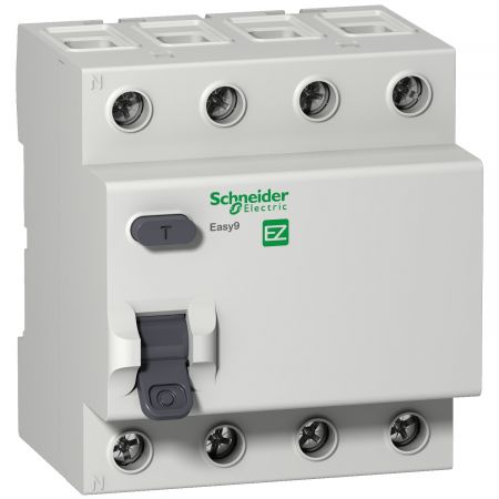 (EZ9R54440) Устройство защитного отключения Easy 9 4P. In-40 А. 100мА. Un-230 В. Класс AC. Schneider Electric
