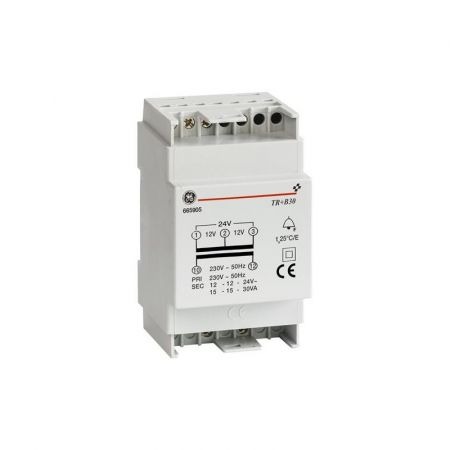 Трансформатор для дзвінків TR B 16 ВА General Electric 665904 Вхід 220В АС Вихід 12 24В АС
