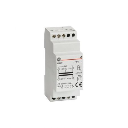 Розподільчий трансформатор напруги TR S 15 ВА General Electric 665909 Вхід 220В АС Вихід 12 24В АС