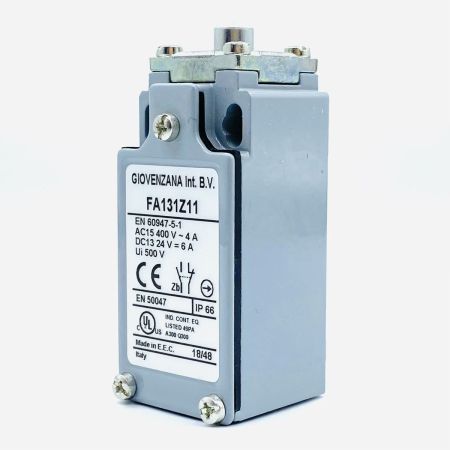 Кінцевий вимикач серія FA 131 1NO 1NC з кноп. Штовхачем Giovenzana International GZFA131Z11