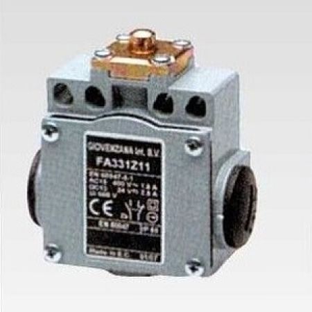 (GZFA331Z11) Концевой выключатель серия FA 331 (1NO+1NC) с кноп. Толкателем. Giovenzana International