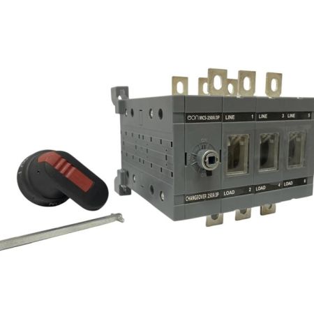 (MCS-630A/3P.V) Переключатель нагрузки MCS-630A/3P AC23A/415В (I-0-II) с выносной ручкой. EON ELECTRIC