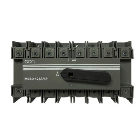 (MCSD-125A/4P) Переключатель нагрузки MCSD-125A/4P AC22A/415В (I-0-II) DIN с прямой ручкой. EON ELECTRIC
