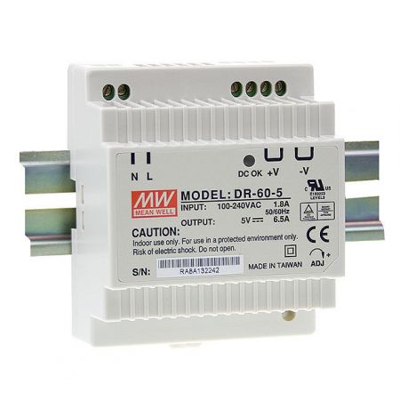 Імпульсний блок живлення DR 60 24 Mean Well DR 60 24 Потужність 60 Вт