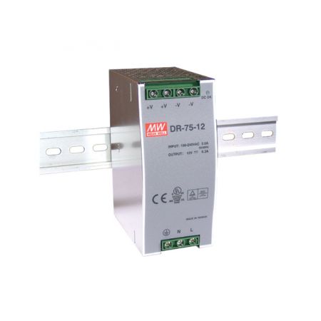 Імпульсний блок живлення DR 75 24 Mean Well DR 75 24 Потужність 75 Вт