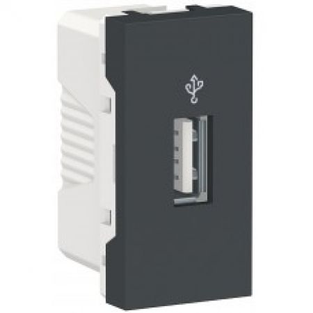(NU341344) Механизм компьютерной розетки RJ45. кат. 5 STP. 2 модуля. слоновая кость. Schneider Electric