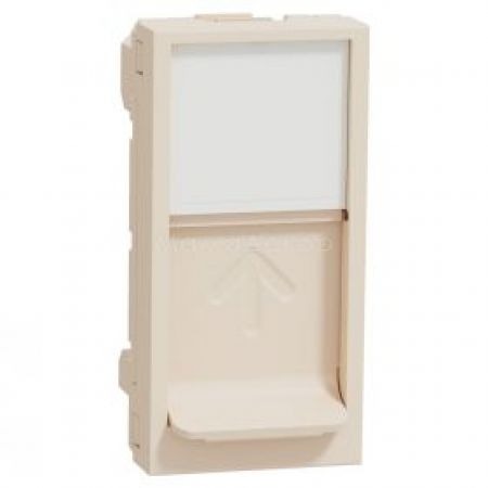 (NU341444) Механизм компьютерной розетки RJ45. кат. 6 UTP. 1 модуль. слоновая кость. Schneider Electric
