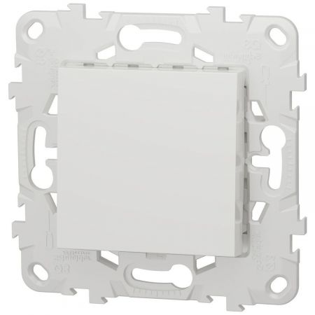 (NU520618) Механизм 1 клавишного кнопочного выключателя. 10А. UNICA NEW белый. Schneider Electric