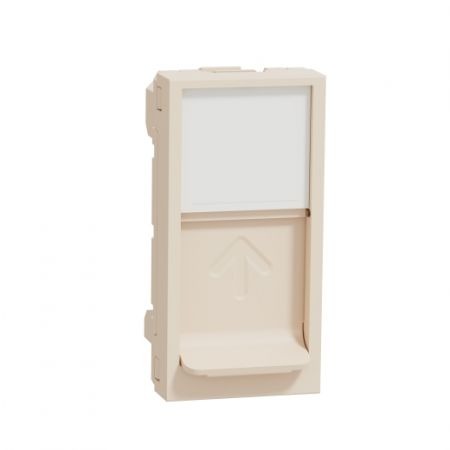 (NU348644) Механизм аудиорозетки 2 модуля. UNICA NEW слоновая кость. Schneider Electric