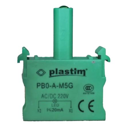 (PB0-AM5G) Сигнальная LED лампочка для щитовых кнопок и выключателей. Plastim