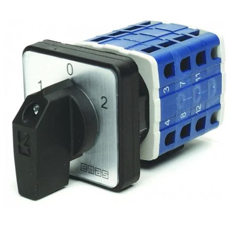 (PSA032KD434S) Кулачковый переключатель полюсов реверсивный 4P 32А "(1-0-2). EMAS
