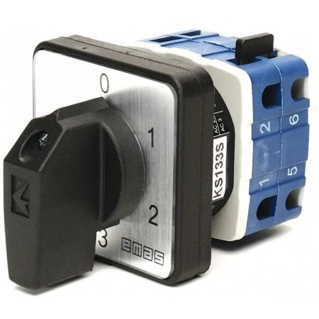 (PSA040KS133S) Кулачковый переключатель 3-ступенчатый 1P 40А "(0-1-2-3). EMAS