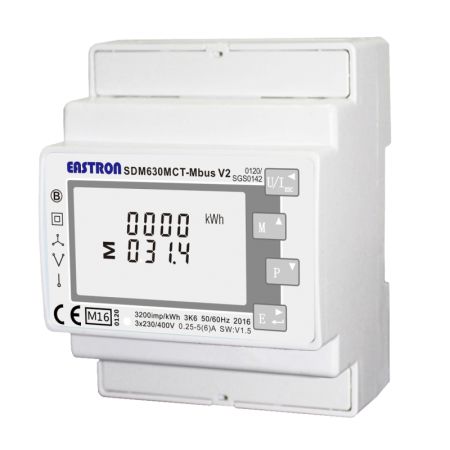 (SDM630MCT-Mbus V2) Анализатор сети с RS485 Вх.1/5A на Din (Кл. 1.0). Bi-directional measurement. Eastron Electronic