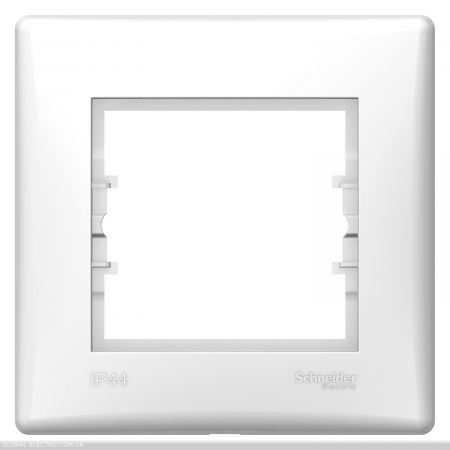 (SDN5810521) Декоративная рамка одноместная Sedna горизонтальная IP44. белый. Schenider Electric