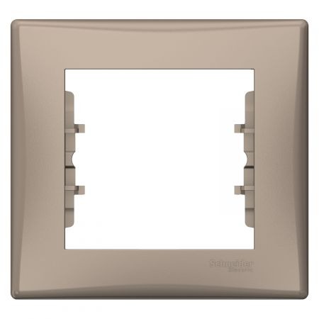 (SDN5810568) Декоративная рамка одноместная Sedna горизонтальная IP44. титан. Schenider Electric