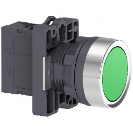 (XA2EA31) Кнопка серии XA2. пружинный возврат. зеленая. 1NO. Schneider Electric