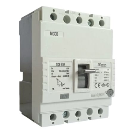(XCB 3AF25-0160-0063) Автоматический выключатель Iн=63 А. 380В. 3P. 25 кА. XKoren Electric
