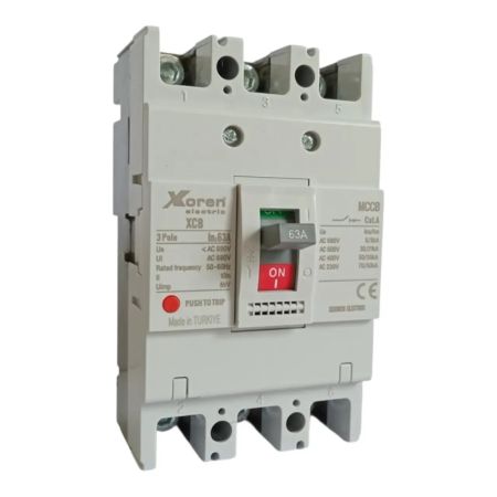 (XCB 3FF50-0160-0063) Автоматический выключатель Iн=63 А. 380В. 3P. 50 кА. XKoren Electric