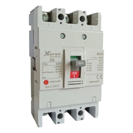 (XCB 3FF50-0160-0080) Автоматический выключатель Iн=80 А. 380В. 3P. 50 кА. XKoren Electric