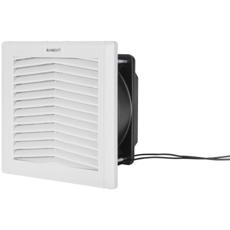 (s0103018) Решетка с фильтром e.climat.fanfilter.pro.152 и вентилятором 120х120мм. E.NEXT