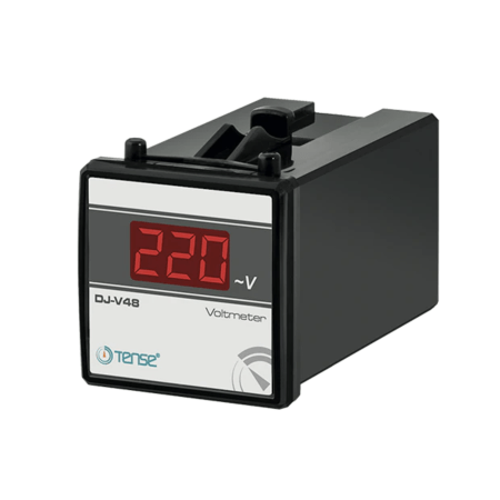 (DJ-V48) Однофазный цифровой вольтметр. 48x48 мм.  Uпит=140-260V AC. диап.1-500V. Tense