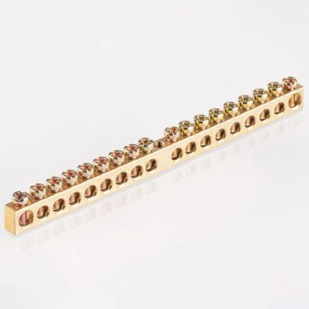 Шина нульова 18 1 однорядна на 18 отвори 8x12 TAKEL 502947