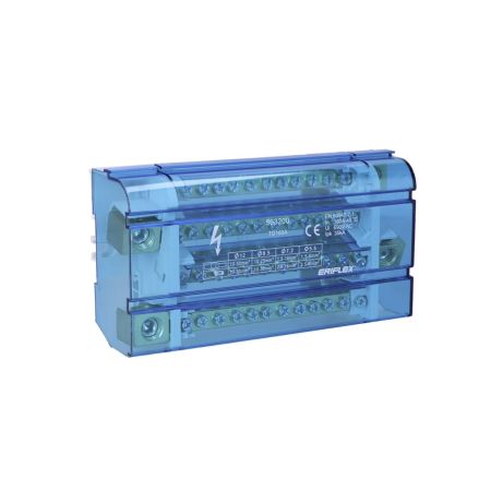 Шини в корпусі крос модуль чотириполюсний TD 160A Erico 563200 4 12 виходів 1 10 50 1 2.5 6 7 2.5 16 3 10 35 mm2
