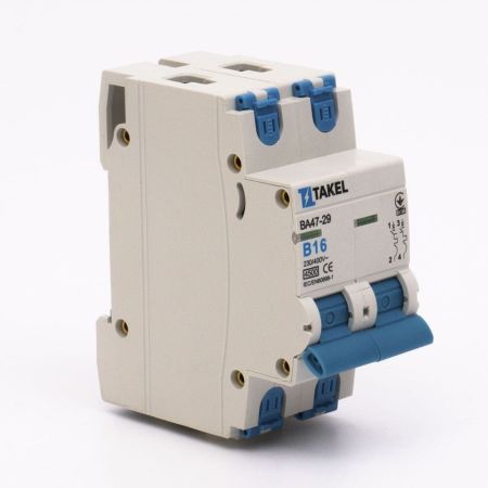 (506031) Автоматический выключатель ВА47-29-С 2P In=16 А. кривая B. 4.5 кА. TAKEL