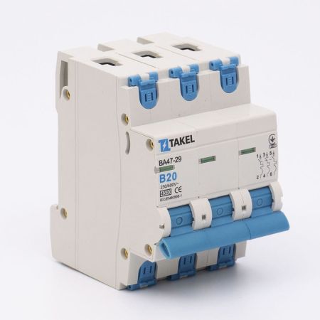(506051) Автоматический выключатель ВА47-29-С 3P In=20 А. кривая B. 4.5 кА. TAKEL