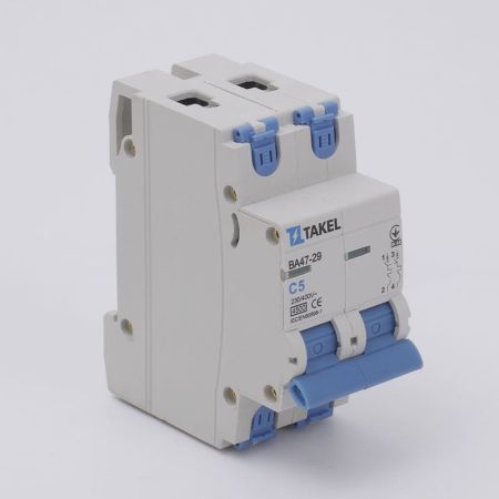 (506126) Автоматический выключатель ВА47-29-С 2P In=5 А. кривая C. 4.5 кА. TAKEL