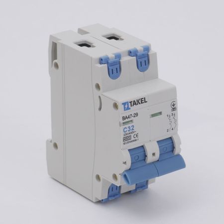 (506134) Автоматический выключатель ВА47-29-С 2P In=32 А. кривая C. 4.5 кА. TAKEL